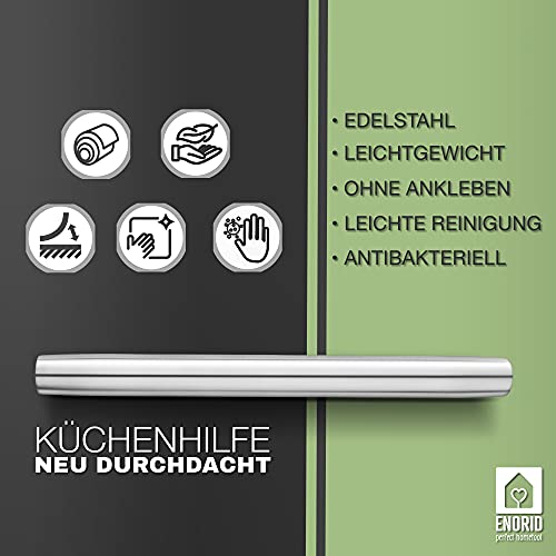 Foto von HORLAT | Edelstahl-Teigroller 40 cm - Rostfrei - Für Pizza, Kuchen, Nudelteig & Fondant