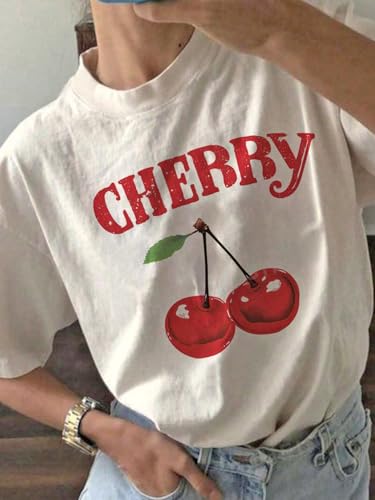 Image of Jawdrobe Cotton Blend Oversized Fit Half Sleeve Printed Round Neck T-Shirt for Women