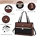 LOVEVOOK Laptop Bag for Women, Black- Brown
