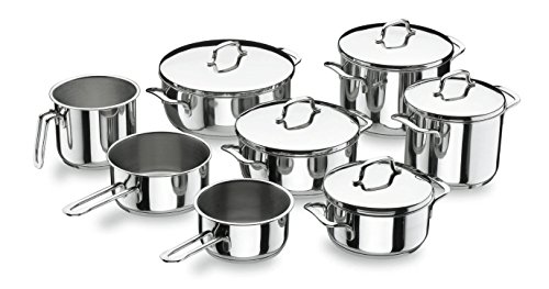 Lacor-90716-Pote-Cilindrico-Gourmet-16cm-Inox