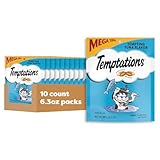 TEMPTATIONS Classic Treats for Cats Tempting Tuna Flavor 6.3 Ounces (Pack of 10)