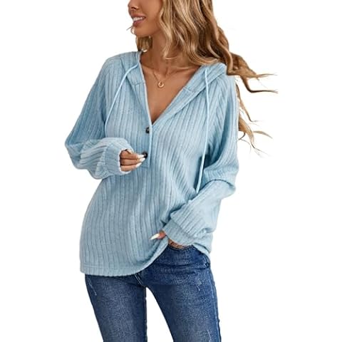 iChunhua Lightweight Cozy Button Up Hoodie Cover