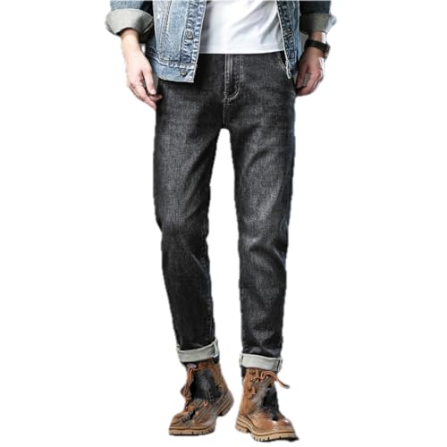 Jeans Pants Trousers Denim Spring and Autumn Stretch Embroidered Label Men's Slim Fit Small Classic3