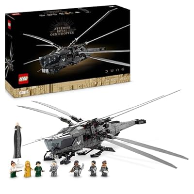LEGO 10327 Icons Dune: Atreides Royal Ornithopter, Maqueta para Adultos, Artículo de Coleccionista, Regalo para Cinéfilos a Partir de 18 Años, 8 Minifiguras: Paul Atreides, Chani, Barón Harkonnen | Ya disponible en tu tienda friki favorita! En mundofriki.es! LEGO 10327 Icons Dune: Atreides Royal Ornithopter, Maqueta para Adultos, Artículo de Coleccionista, Regalo para Cinéfilos a Partir de 18 Años, 8 Minifiguras: Paul Atreides, Chani, Barón Harkonnen | Ya disponible en tu tienda friki favorita! En mundofriki.es!