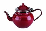 Ibili 910350 - Tetera de acero esmaltado vitrificado Roja 0,45 l