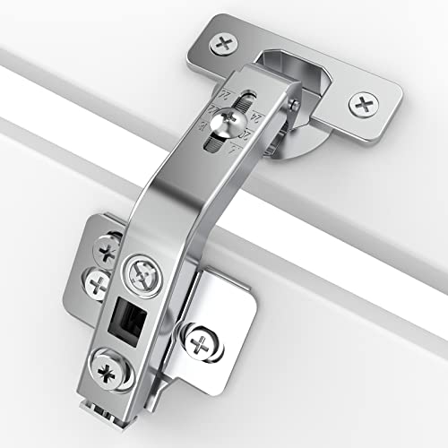 2 Pack 135° Lazy Susan Hinge, Adjustable Three-Dimensional Hinge Base,3D Adjustment Full Overlay Concealed For Corner Kitchen Cabinet Replacement Hardware, Cupboard Folded, Folden Door #TOP8