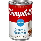 Campbell's Condensed Unsalted Cream of Mushroom Soup, 10.5 oz Can
