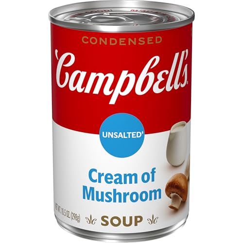 Campbell's Condensed Unsalted Cream of Mushroom Soup, 10.5 oz Can