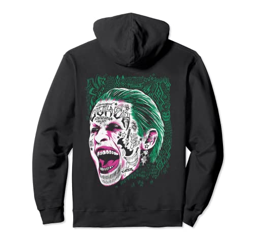 DC Suicide Squad Harley Quinn Joker tatuaje facial Sudadera con Capucha