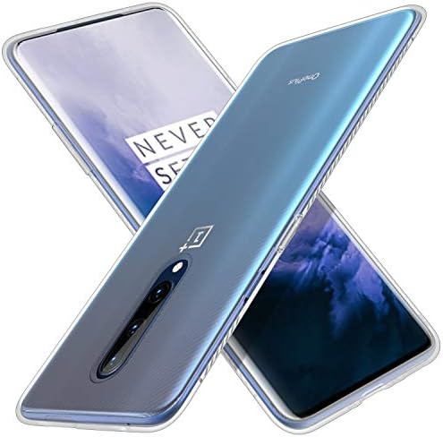 KuGi OnePlus 7 Pro Case, OnePlus 7 Pro Case, JS Scratch Resistant & Anti Slip Grippy Soft TPU Case for OnePlus 7 Pro Smartphone (White Lucency)