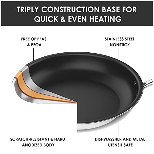 Stainless Steel Pots And Pans Set, Induction Cookware 4-Piece With Lid, Cookware Sets For Oven & Dishwasher Safe By Momostar #TOP7