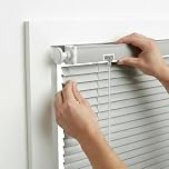 No Drill Venetian Blinds for Windows, Custom Aluminium Blinds with 25mm Horizontal Slats, Easy Fit, adjustable Room Darkening Shades for Home Kitchen(Gray)