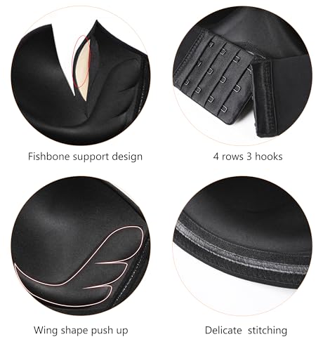 Image of DotVol Women Custom Lift Invisible Wirefree Anti-slip Strapless Push Up Bra