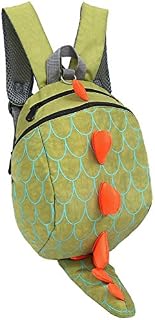ZHUANNIAN Kids Toddlers Dinosaur Backpack with Safety Leash for Boys Girls(Green)