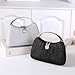 Eautyba Women's Fashion Top Handle Rhinestone Evening Bag Patterned Clutch Party Handbag Silver