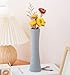 20CM Small Ceramic Vase Decorative Floral Vase Taper Vase Table Top Small Narrow Neck Vases for Home Decor Living Room Office Centerpieces Wedding Decorative(Gray)
