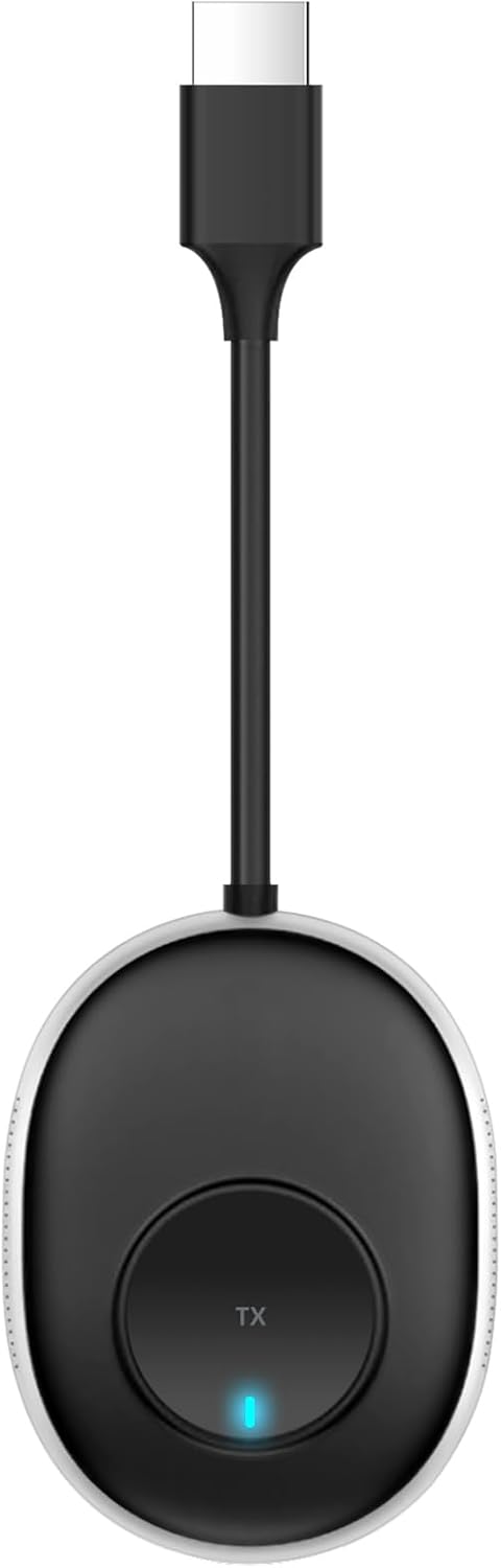 Wireless HDMI Transmitter Plug-and-Play,One Receiver Supports up to 8 transmitters, with Seamless Switching Between Devices.Compatible only with ASINs: B09QKHKPCM, B09FPHWNHY, and B0CZJDXJYQ.