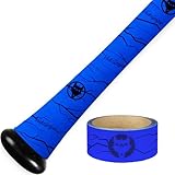 VukGripz Pulse Blue Baseball Bat Grip Tape - Non-Sticky, Friction-Based, Moisture-Wicking, Vibration-Reducing Batting Grips for Baseball & Softball - Official Bat Tape Grip of Team USA, USA-Made
