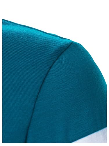 Image of RoseSeek Men's Color Block Short Sleeve Tee Shirts Casual Crewneck T Shirt Trendy Summer Tops