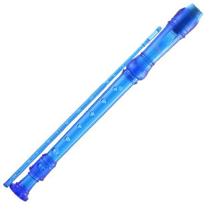 Stagg Descant Recorder - Trans Blue