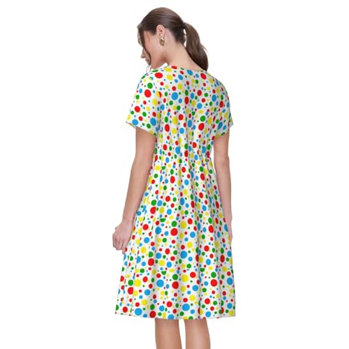 Robe d'été décontractée confortable à manches courtes contre la chaleur