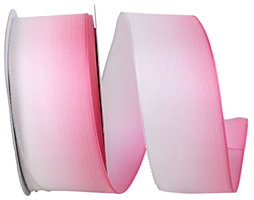 Reliant Ribbon 93863W-515-09J Taffeta Ombre Wired Edge Rd Ribbon, 1-1/2
