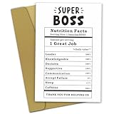 Insaizom Bosses Day Cards, Funny Boss Gifts for Men and Women, Boss Birthday Card, Bosses Day Gifts for Male and Female