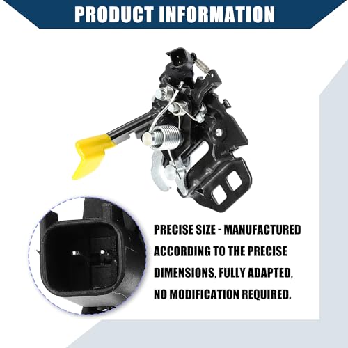 Pestillo de capó para Mustang 2015-2020 bloqueo de motor resistente negro 6