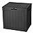 YITAHOME 30 Gallon Deck Box Outdoor Storage Box, Waterproof Resin Package Delivery and Storage Box with Lockable Lid for Patio Furniture Cushions, Pool Accessories, Garden Tools, Black