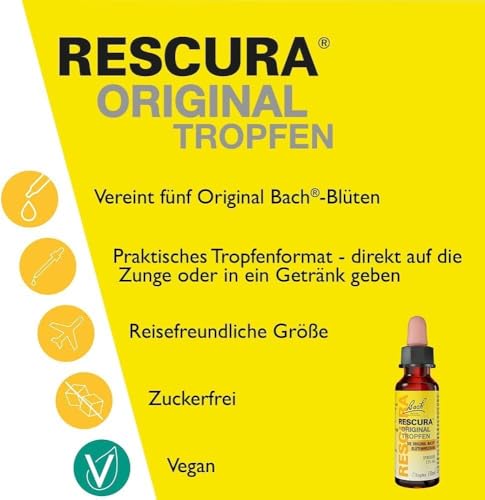 Bachblüten Original Rescura Tropfen mit Alkohol
