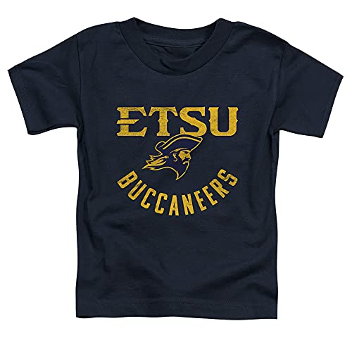 East Tennessee State University Official ETSU Buccaneers Logo Unisex Toddler T Shirt,Navy, 3