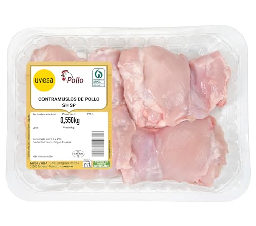 Contramuslo de pollo sin hueso sin piel, 475gr