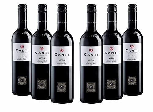 CANTI Vino Rosso - Rotwein 6 Flaschen - Italien wein trocken (6 x 0.75l)