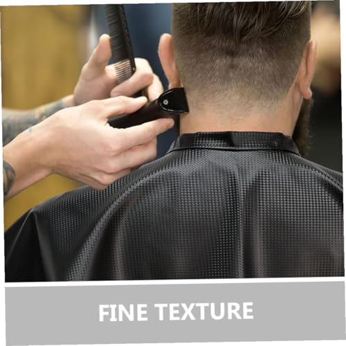 Capa impermeable para corte de cabello 2 pcs negra miniatura 3