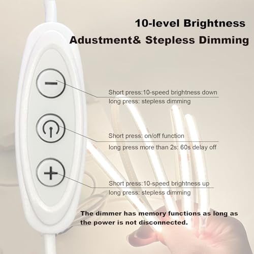 Tira de LED COB regulable Blanco brillante 6ft y 24v 16.4ft miniatura 3