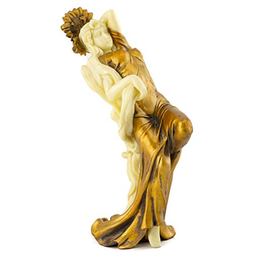 Top Collection Art Nouveau Posing Lady Statue- Hand Painted Collectible