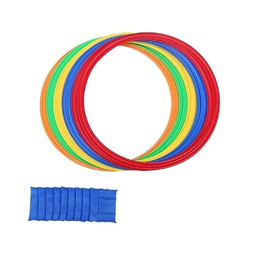 Colorido juego de aros de salto para deportes de interior, entrenamiento físico, aro de salto, juguete de actividades para el patio trasero, regalo para niños, juguete físico