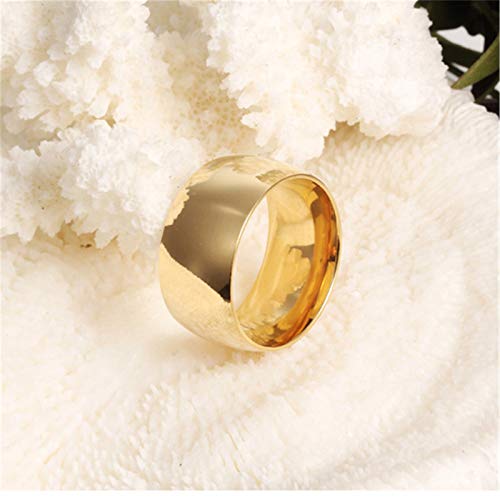Fashion Month Mens 12mm Classic Gold Tungsten Carbide Ring Wedding Engagement Domed High Polished Wide Smooth Band4