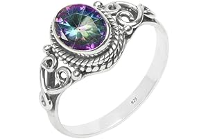 Mystic Topaz Wiccan Rings For Women