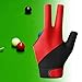 Lljsszr Three Finger Pool Cue Glove for Billiards Practice, Red