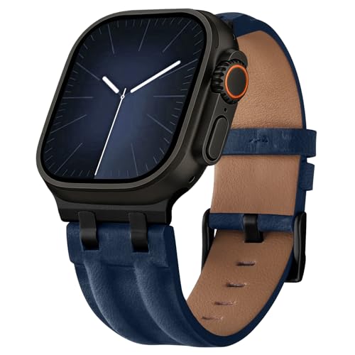 Image of Fullmosa Premium Leather Strap for Apple Watch Ultra 3 /2 /1 49mm (No Watch) | 46mm 45mm 44mm 42mm Luxurious Soft Vintage Business Band for SE 3 /2 /1 Series11 10 /9 /8 /7 /6 /5 /4