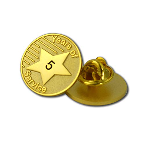 Years of Service Lapel Pin by StockPins – Customizable Employee and Volunteer Recognition Pins, Choose Years 1-50,