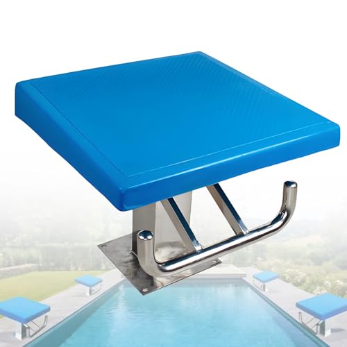 Trampolino professionale,trampolino per impieghi gravosi,piattaforma per tuffi in acciaio inox,superficie in gomma antiscivolo,carico 600 libbre, trampolini inclinati a 15° per piscine interrate A