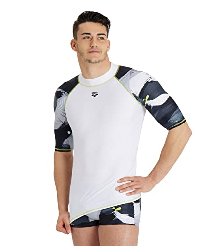 ARENA Men's Uv Protection Short Sleeve Shirt Rash Allover