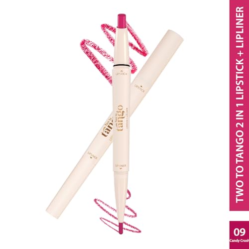 Image of Glam21 Two To Tango Lip Liner + Lipstick Duo |Non-Transfer |16hrs Long Stay | Creamy Matte Finish| Super-glide formula | Non-drying |For Sensational lip look, Candy Crush-09
