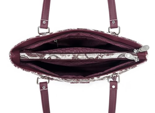 Image of De Elmore Elegant Printed Tote Shoulder Bag & Handbag Set - Women's Fashion