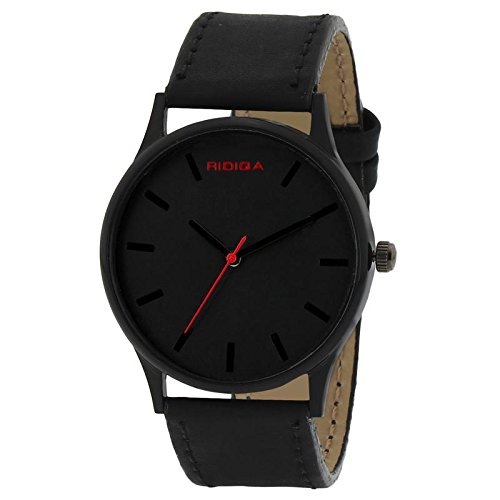 RIDIQA Analogue Jet Black Dial Mens & Boys Watch (B07DGW1JJF) Amazon Price History, Amazon Price Tracker