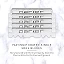 PARKER Safety Razor Men , Srb Straight Edge Disposable Blade Professional Barber Straight Edge Razor With Stainless Steel Blade Arm, 5 Parker Premium Professional Blades Included gallery image
