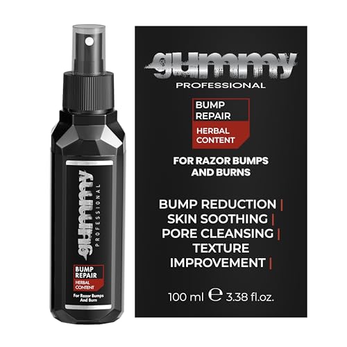 Gummy Professional Bump Repair & Ingrown Hair Spray for Men and Women – Lightweight Post Shave Grooming Spray for Smooth Skin After Shaving and Waxing on Face and Body – Travel Size 100ml
