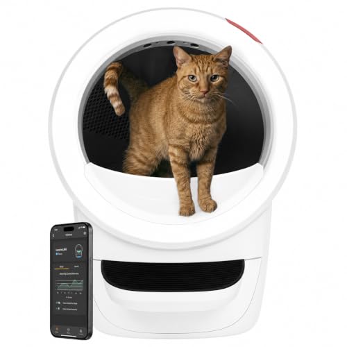 Litter-Robot 4 by Whisker, White - Automatic, Self-Cleaning Cat Litter Box, Helps Reduce Litter Box Odors, Works with Any Clumping Litter, WhiskerCare 1-Year Warranty